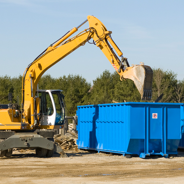 are there any restrictions on where a residential dumpster can be placed in McGehee AR